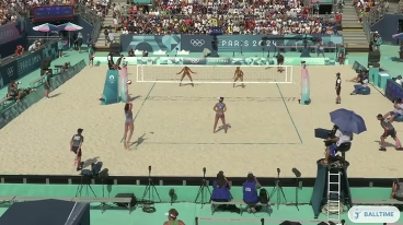 #Paris2024 Carol/Barbara 2x0 Paulikiene/Raupelyte