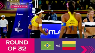 Ana Patrícia/Duda vs. Paulikiene/Raupelyte - Round of 32 Highlights | Tlaxcala 2023