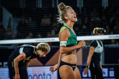 FOTO: CEV. Paulikiene/Raupelyte (LTU) vs Hermannova/Stochlova (CZE)
