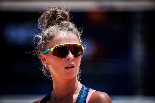 FOTO: Volleyball World. Paulikiene/Raupelyte (LTU) vs. Agatha/Rebecca (BRA)