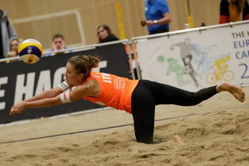 FOTO: CEV. Bekhuis/Ypma (NED) vs Paulikiene/Raupelyte (LTU)