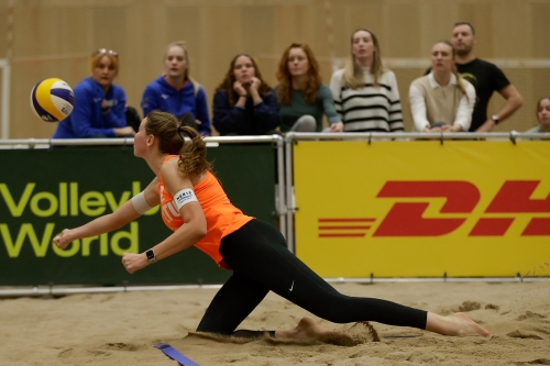 FOTO: CEV. Bekhuis/Ypma (NED) vs Paulikiene/Raupelyte (LTU)