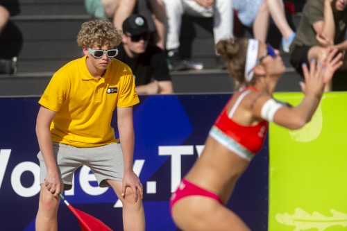 FOTO: Augustas Cetauskas. Paulikiene/Raupelyte (LTU) vs Remmelg/Hollas, H. (EST)