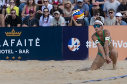 FOTO: Augustas Cetauskas. Paulikiene/Raupelyte (LTU) vs Klinger D./Klinger R. (AUT)