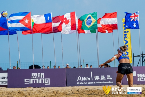 FOTO: Volleyball World. Raupelyte/Paulikiene (LTU) vs Alvarez M/Moreno (ESP)