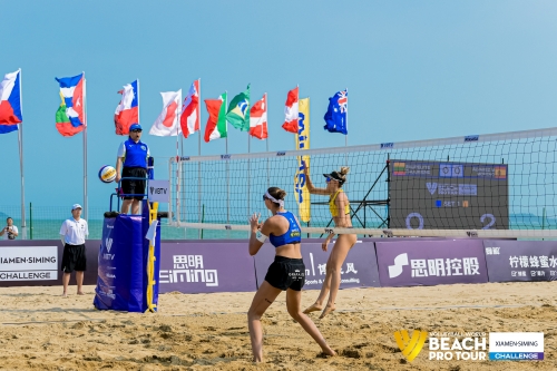 FOTO: Volleyball World. Raupelyte/Paulikiene (LTU) vs Alvarez M/Moreno (ESP)
