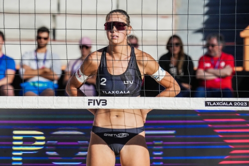 FOTO: Volleyball World. Ishii/Mizoe (JPN) vs Paulikiene/Raupelyte (LTU)