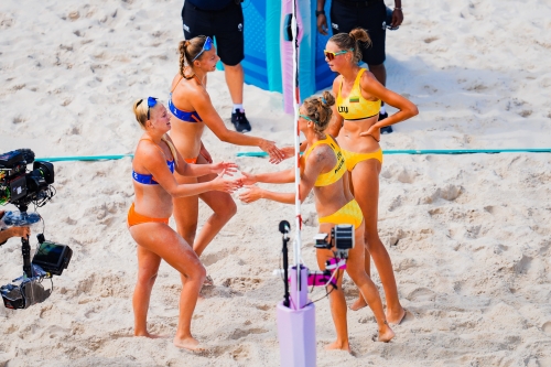 FOTO: Kipras Streimikis. Paulikiene/Raupelyte (LTU) vs Stam/Schoon (NED)
