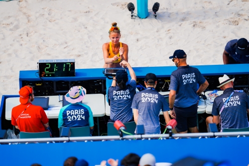 FOTO: Kipras Streimikis. Paulikiene/Raupelyte (LTU) vs Stam/Schoon (NED)