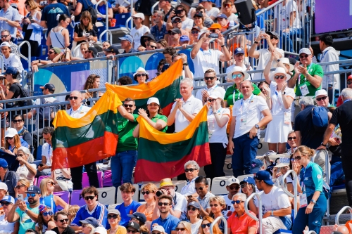 FOTO: Kipras Streimikis. Paulikiene/Raupelyte (LTU) vs Stam/Schoon (NED)