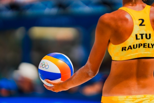FOTO: Kipras Streimikis. Paulikiene/Raupelyte (LTU) vs Stam/Schoon (NED)