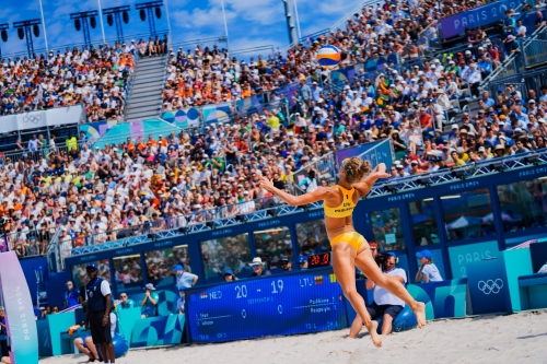 FOTO: Kipras Streimikis. Paulikiene/Raupelyte (LTU) vs Stam/Schoon (NED)