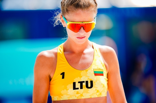 FOTO: Kipras Streimikis. Paulikiene/Raupelyte (LTU) vs Stam/Schoon (NED)