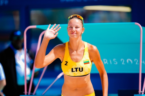 FOTO: Kipras Streimikis. Paulikiene/Raupelyte (LTU) vs Stam/Schoon (NED)