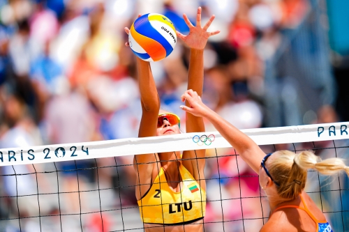 FOTO: Kipras Streimikis. Paulikiene/Raupelyte (LTU) vs Stam/Schoon (NED)