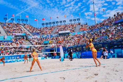 FOTO: Kipras Streimikis. Paulikiene/Raupelyte (LTU) vs Stam/Schoon (NED)