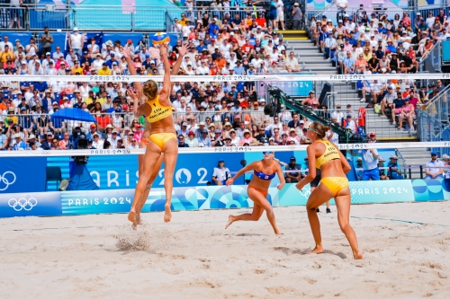 FOTO: Kipras Streimikis. Paulikiene/Raupelyte (LTU) vs Stam/Schoon (NED)