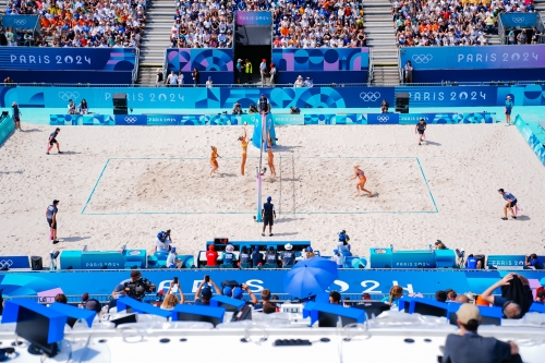FOTO: Kipras Streimikis. Paulikiene/Raupelyte (LTU) vs Stam/Schoon (NED)