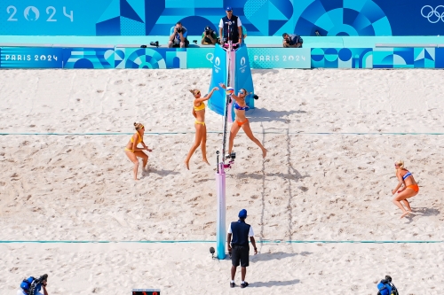 FOTO: Kipras Streimikis. Paulikiene/Raupelyte (LTU) vs Stam/Schoon (NED)