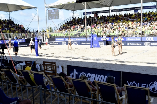 FOTO: Volleyball World. Paulikiene/Raupelyte (LTU) vs Ittlinger/Borger (GER)