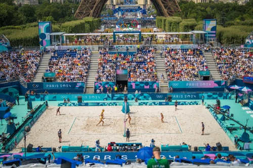 FOTO: Vytautas Draginis. Paulikiene/Raupelyte (LTU) vs Stam/Schoon (NED)