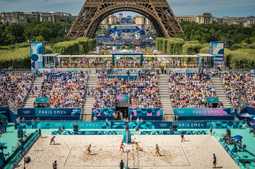 FOTO: Vytautas Draginis. Paulikiene/Raupelyte (LTU) vs Stam/Schoon (NED)