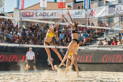 FOTO VOLLEYBALL WORLD. Paulikiene/Raupelyte vs Bock/Lippmann GER