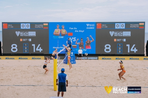FOTO: Volleyball World. Yan X./X. Y. Xia CHN vs Paulikiene/Raupelyte LTU